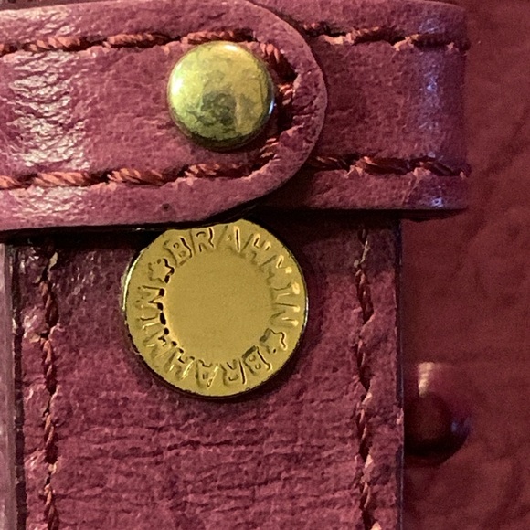 Brahmin Tori Tote Ostrich Fig Normandy Bag Purse Leather - Picture 8 of 16